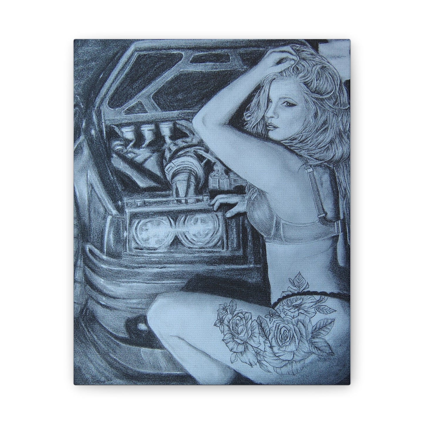 Stanced with Philippa on Stretched Canvas