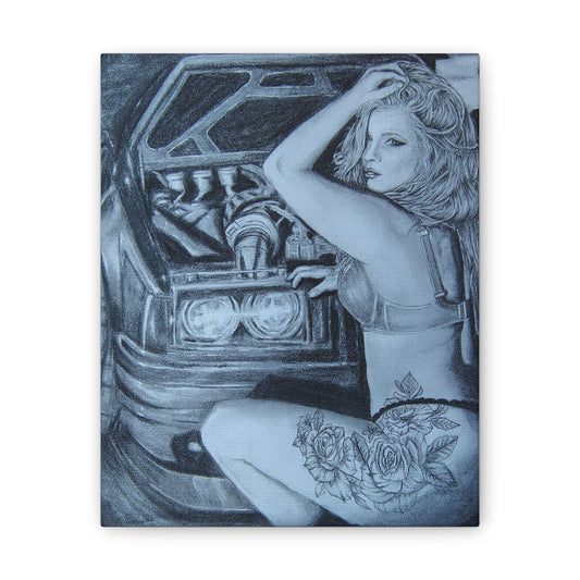 Stanced with Philippa on Stretched Canvas