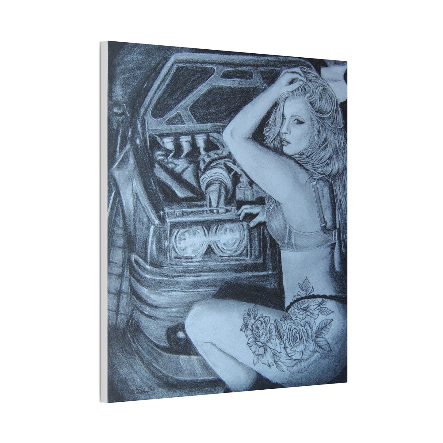 Stanced with Philippa on Stretched Canvas