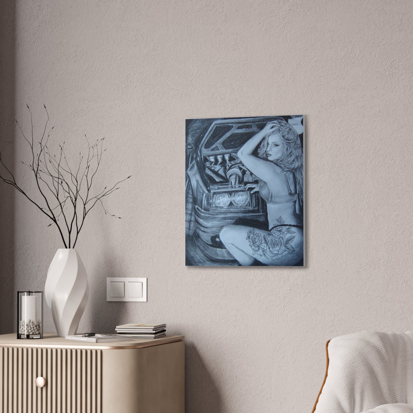 Stanced with Philippa on Stretched Canvas